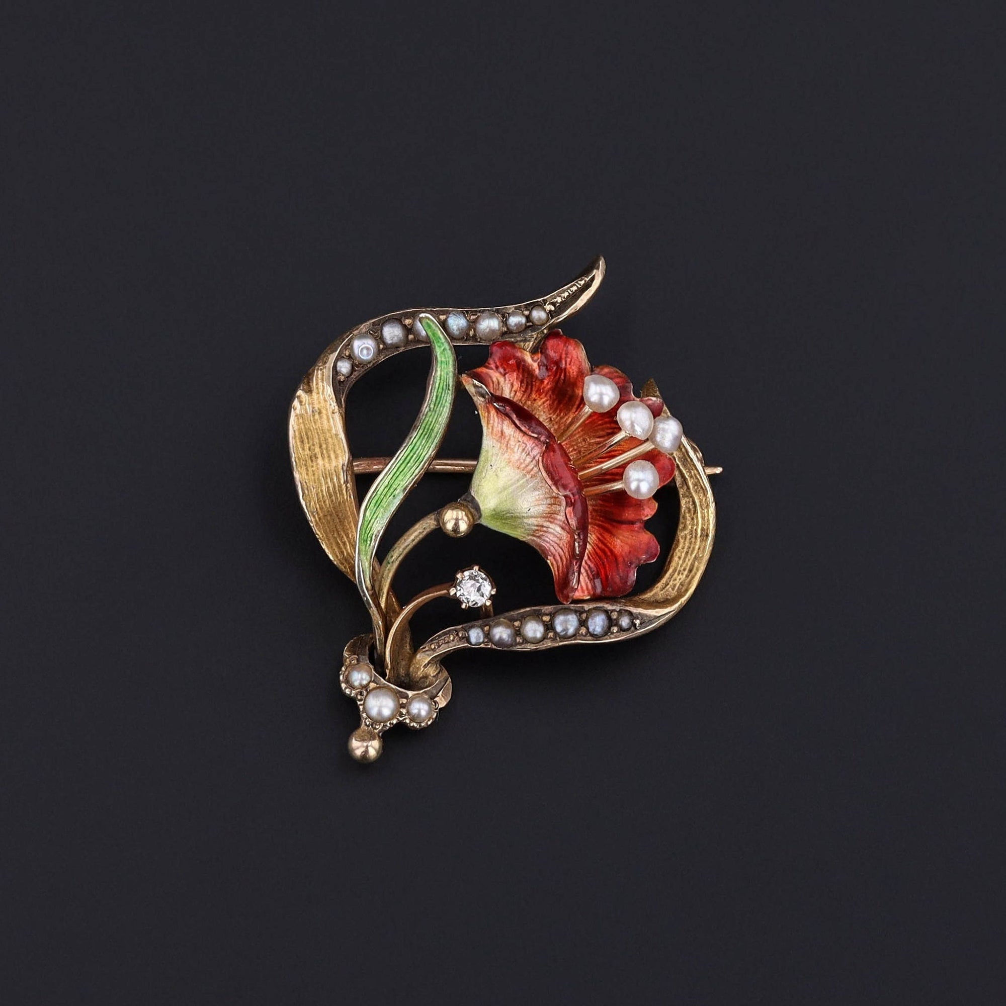 Flower Brooch | Hibiscus Brooch 