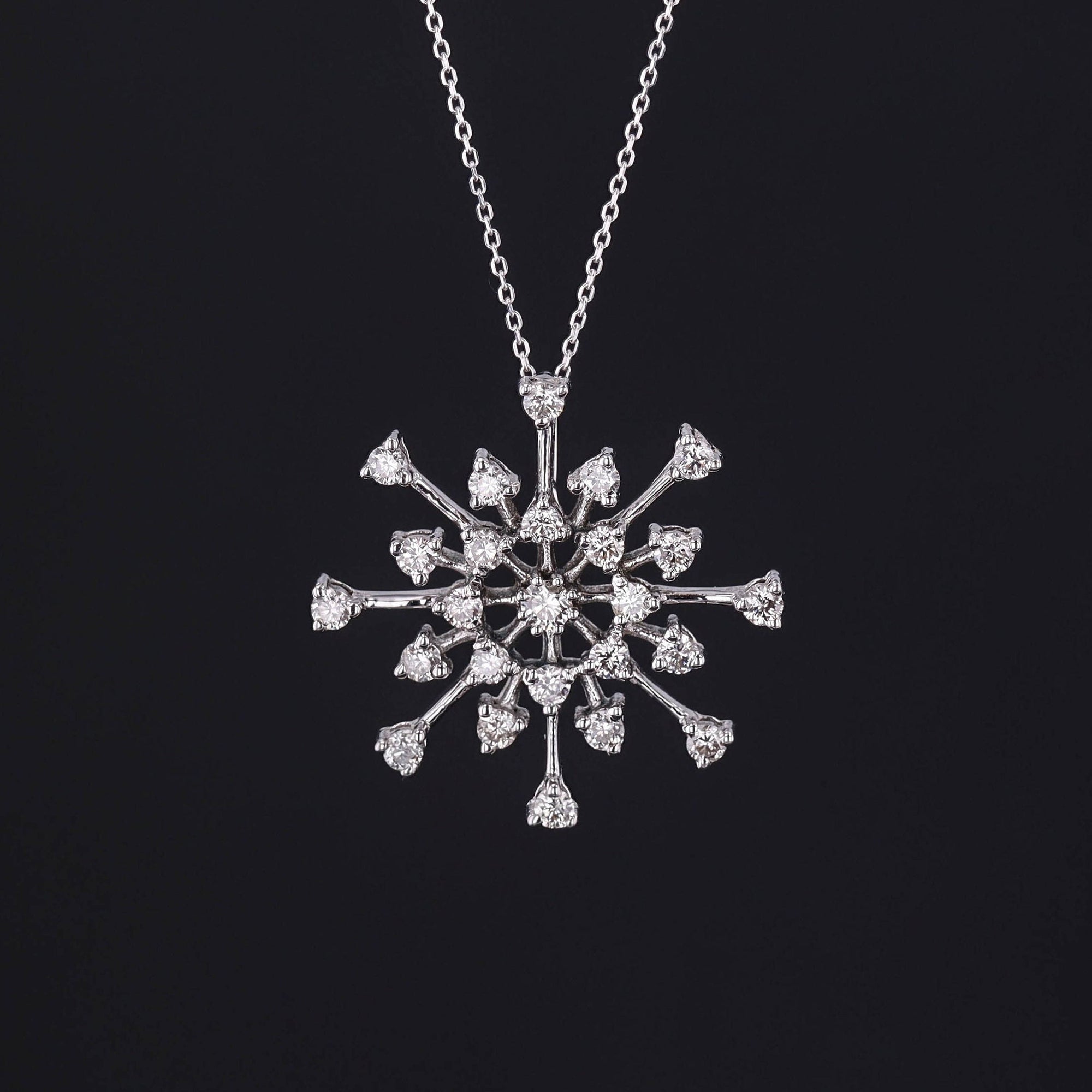 Snowflake Pendant | Winter Necklace 