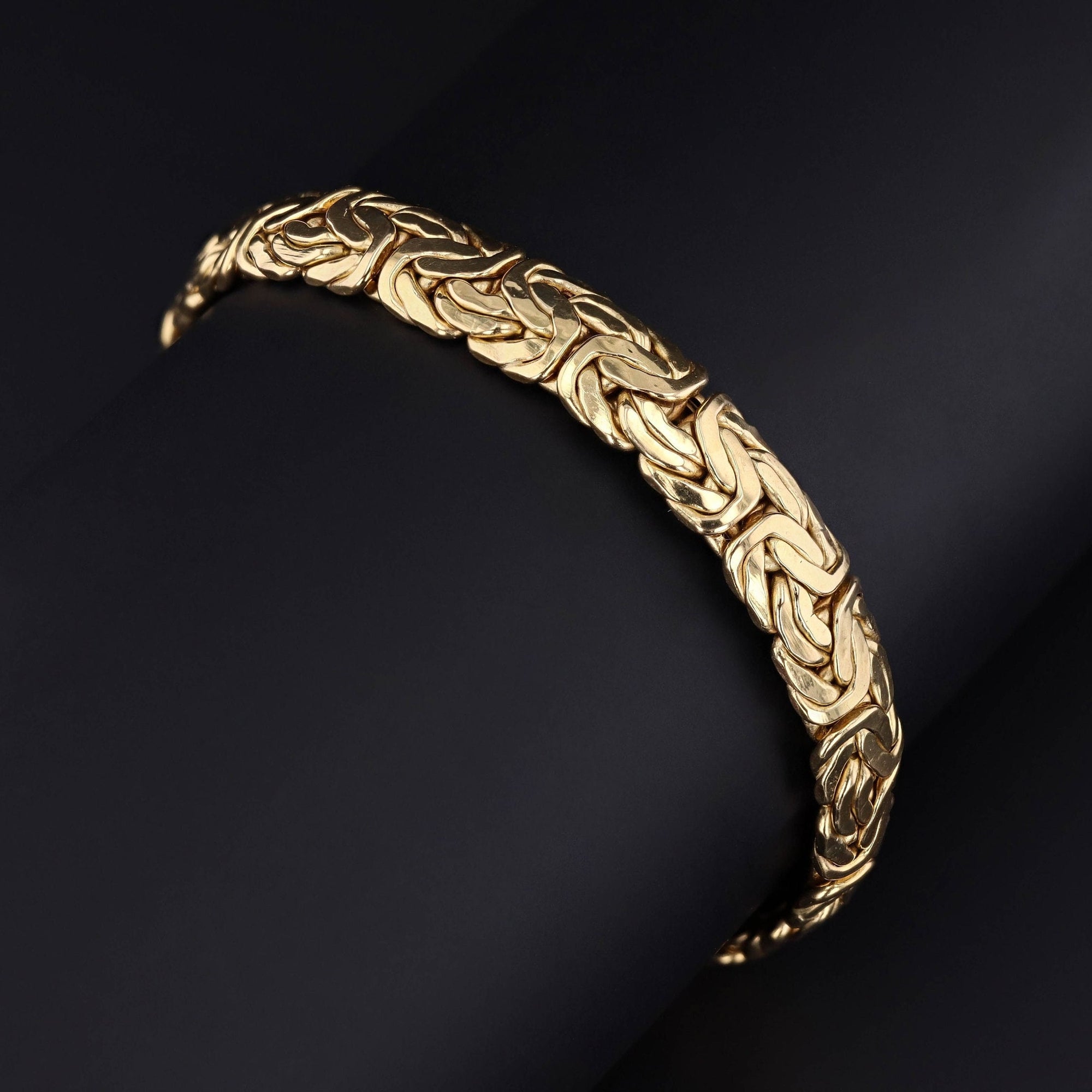 Byzantine Link Bracelet | 14k Gold Bracelet 