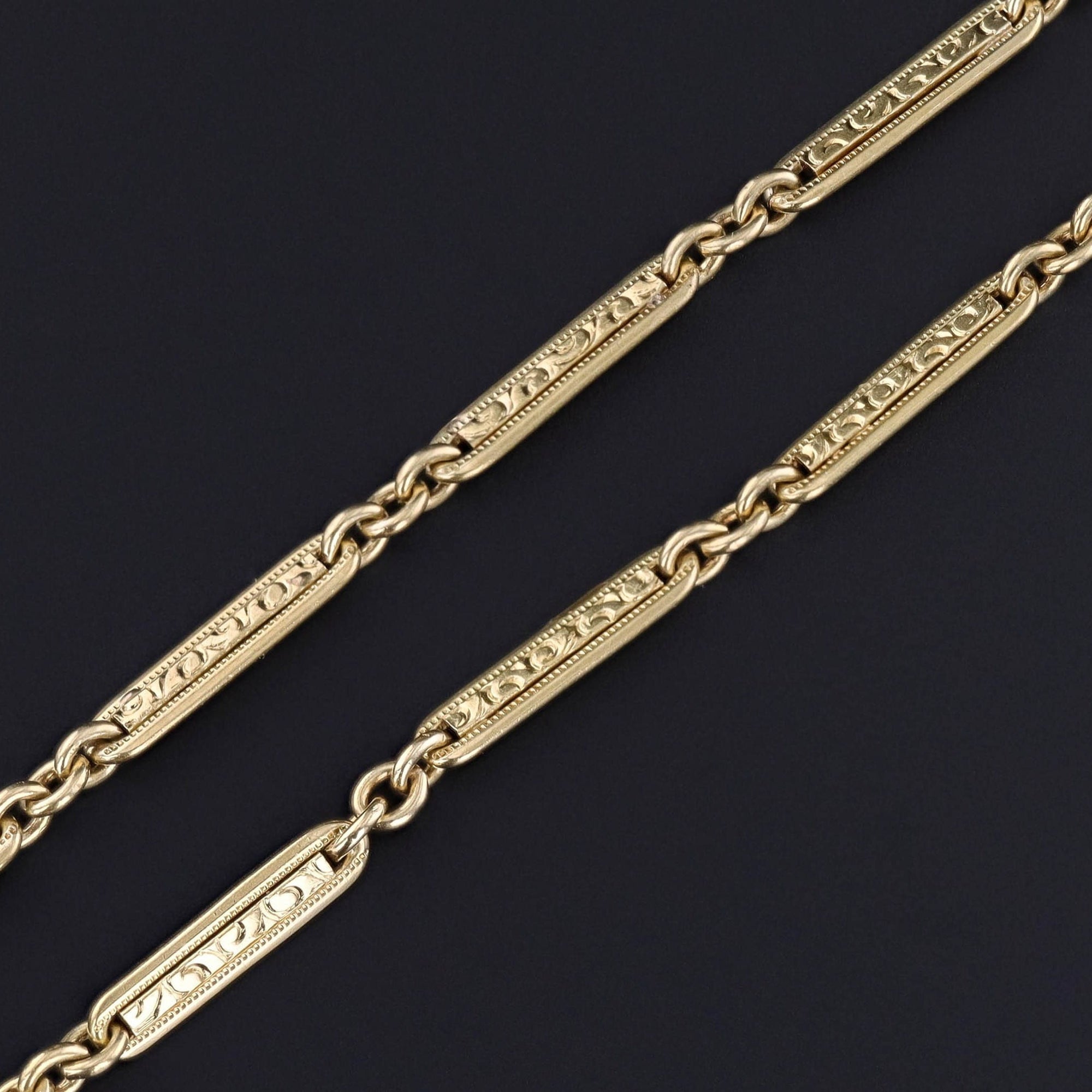 Antique Watch Chain of 14k Gold