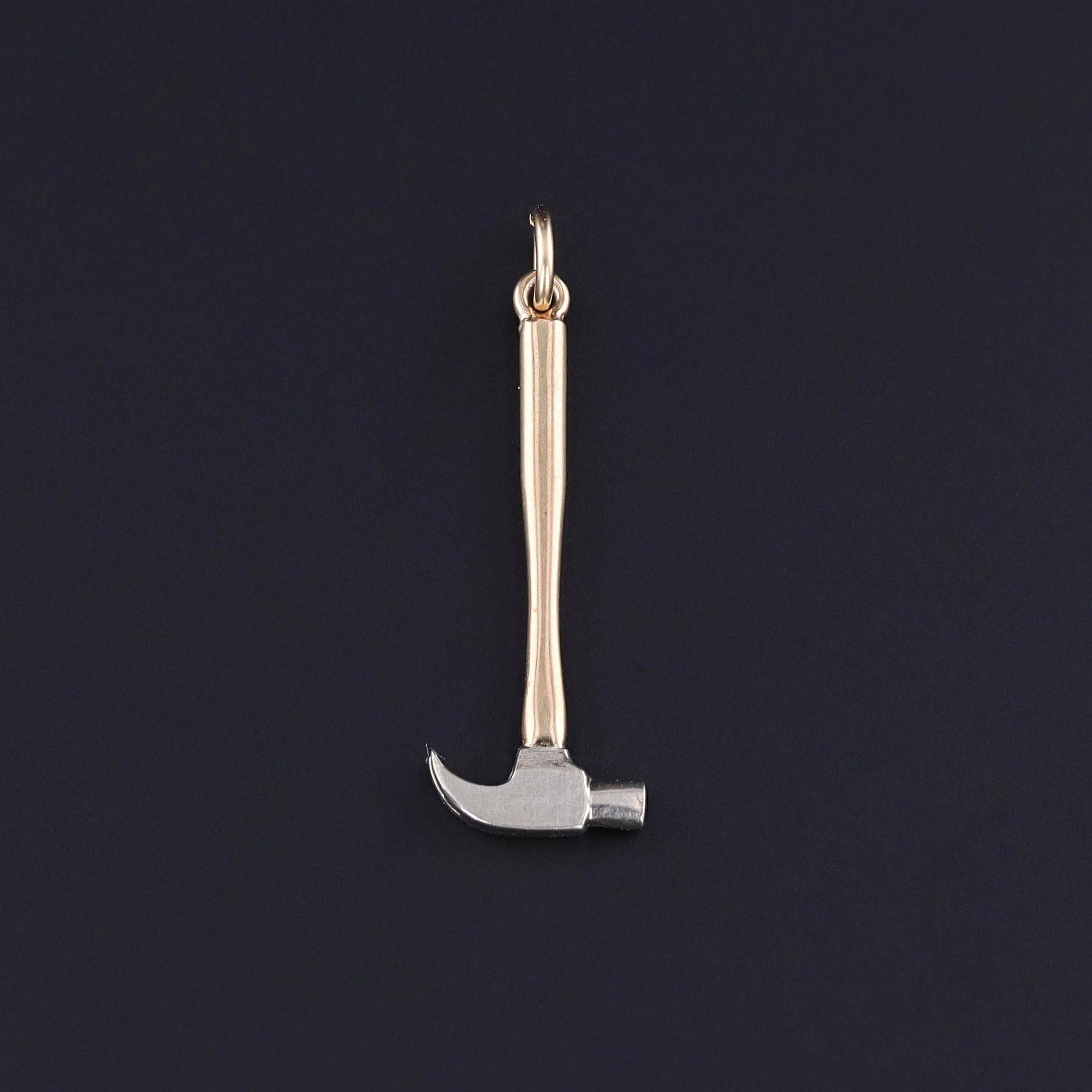 Vintage Hammer Charm of 14k Gold