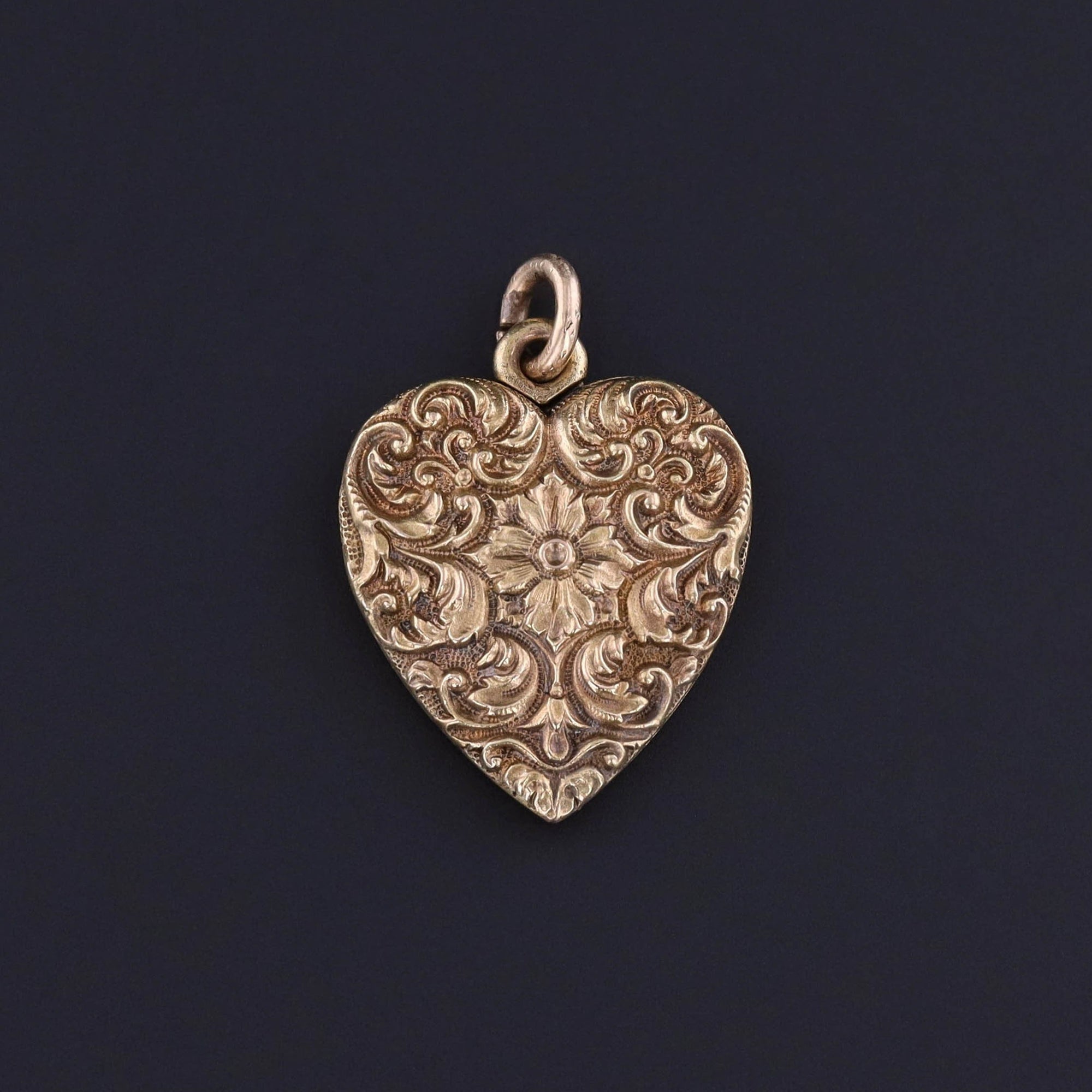 Antique Heart Locket of 14k Gold