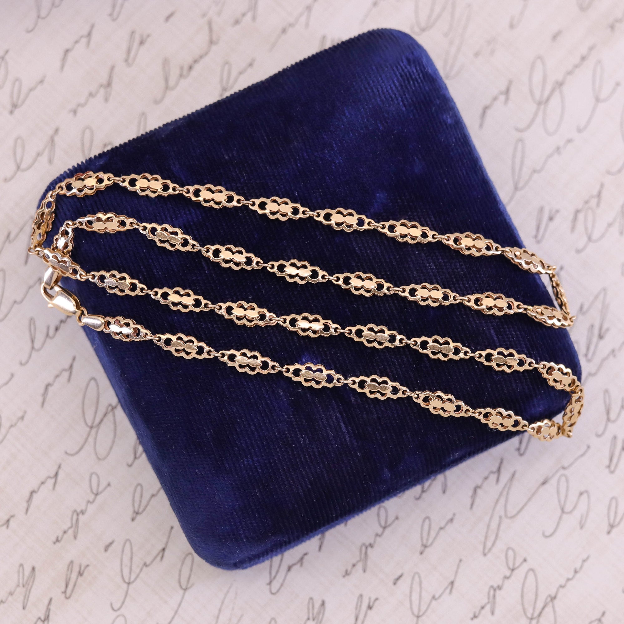 Antique Fancy Link Chain of 9ct Gold