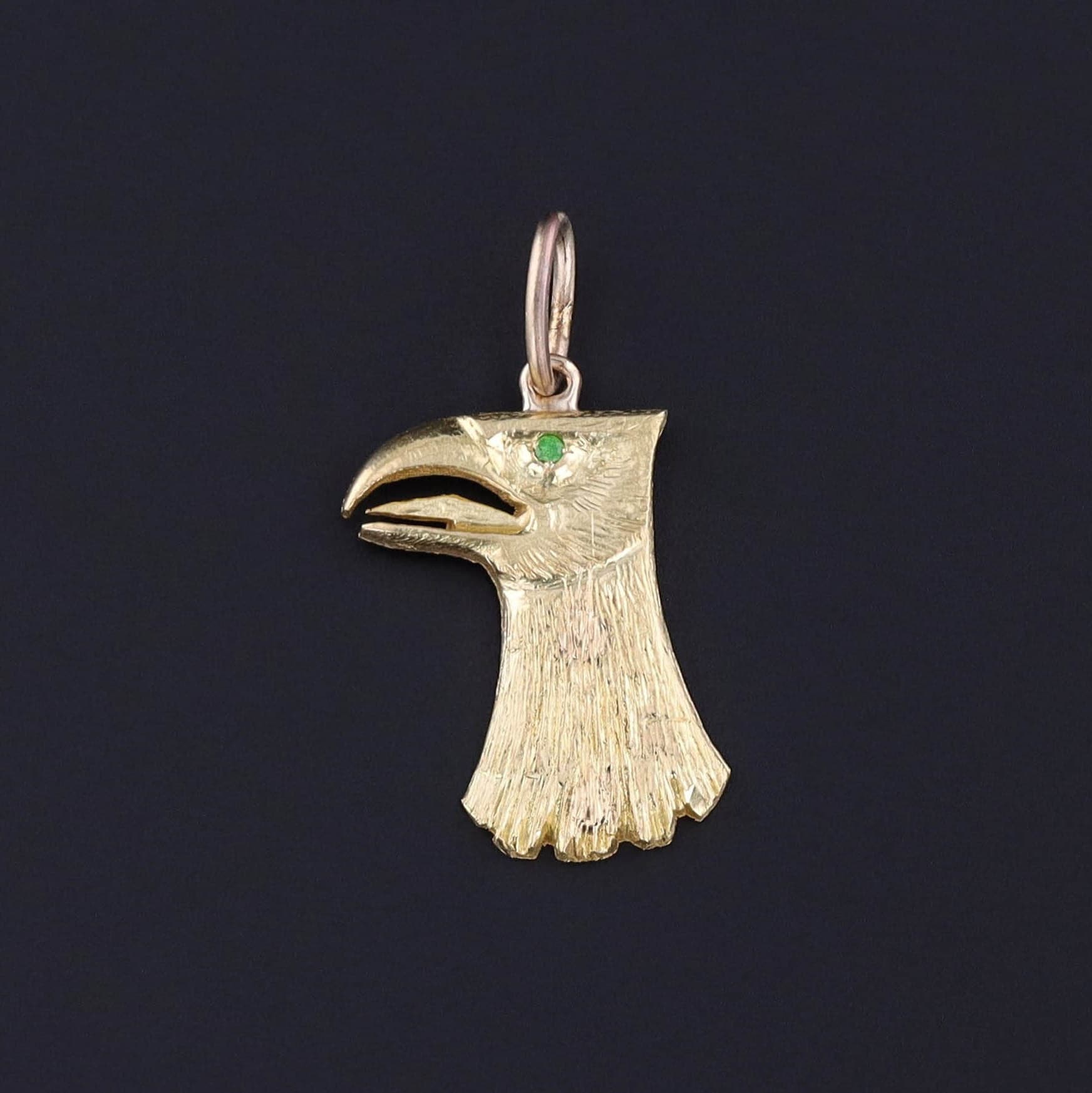 Antique Eagle Charm of 18k Gold