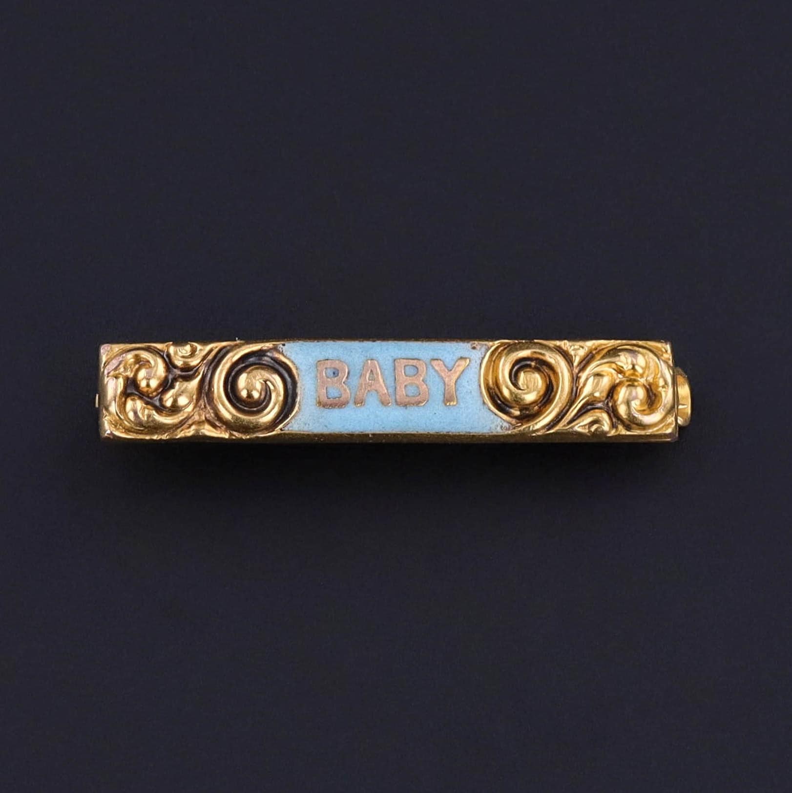 Antique Baby Pin of 10k Gold