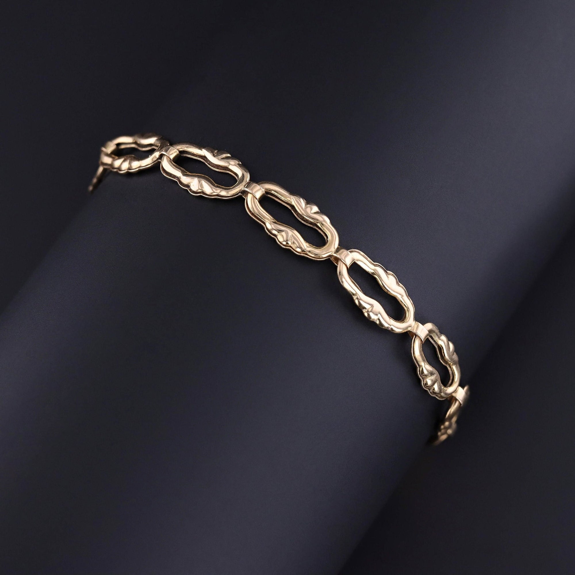 Vintage Charm Bracelet of 14k Gold
