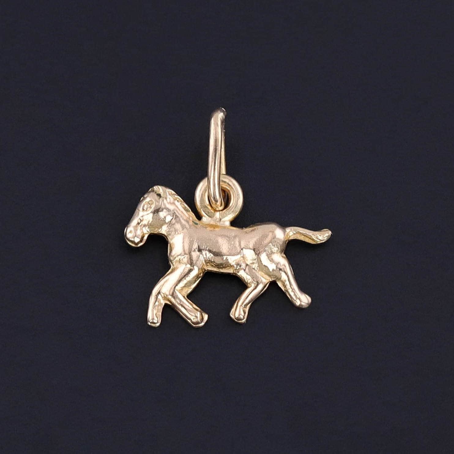 Vintage Horse Charm of 18k Gold