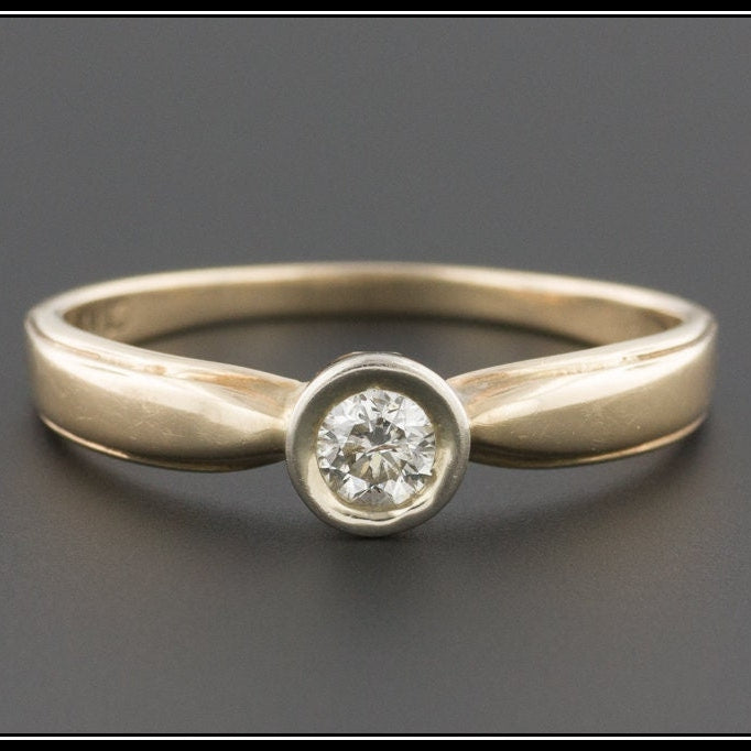 Vintage Engagement Ring | Vintage Yellow Gold Ring 