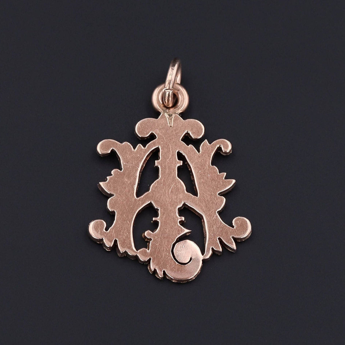 Initial Charm | 14k Gold Pendant - Trademark Antiques