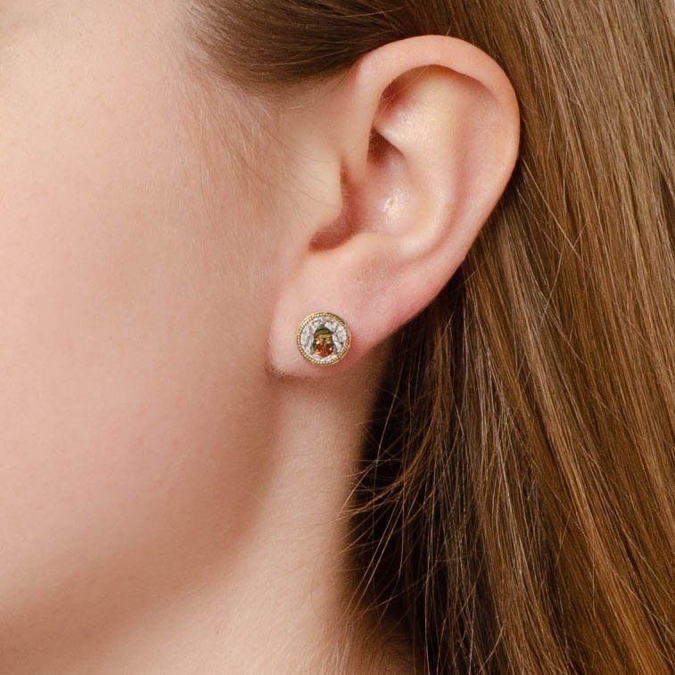Insect Earrings | Micromosaic Earrings - Trademark Antiques