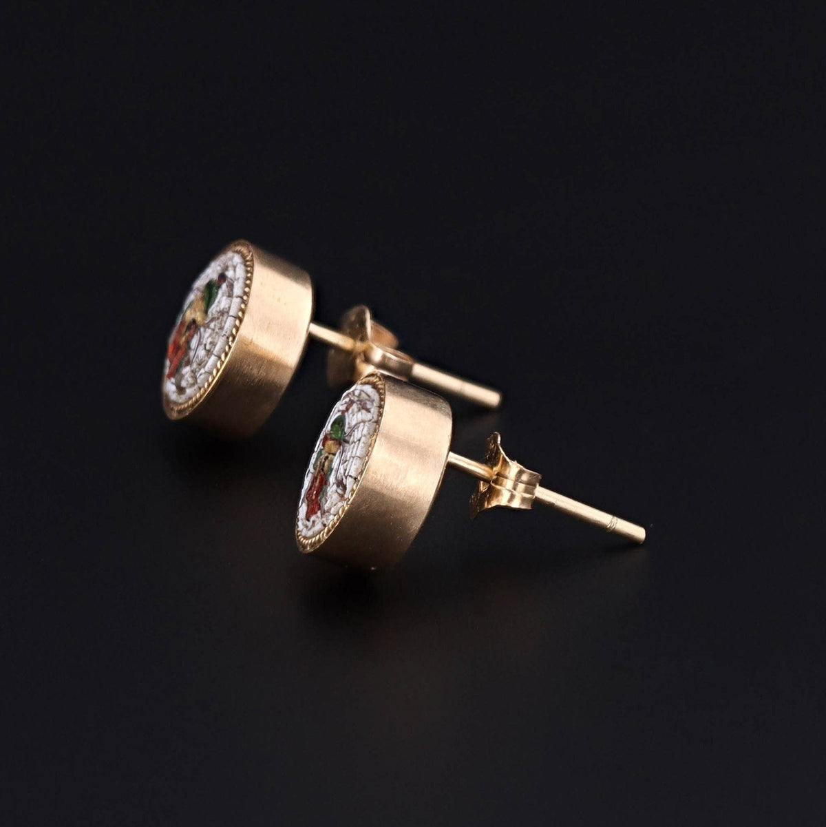 Insect Earrings | Micromosaic Earrings - Trademark Antiques