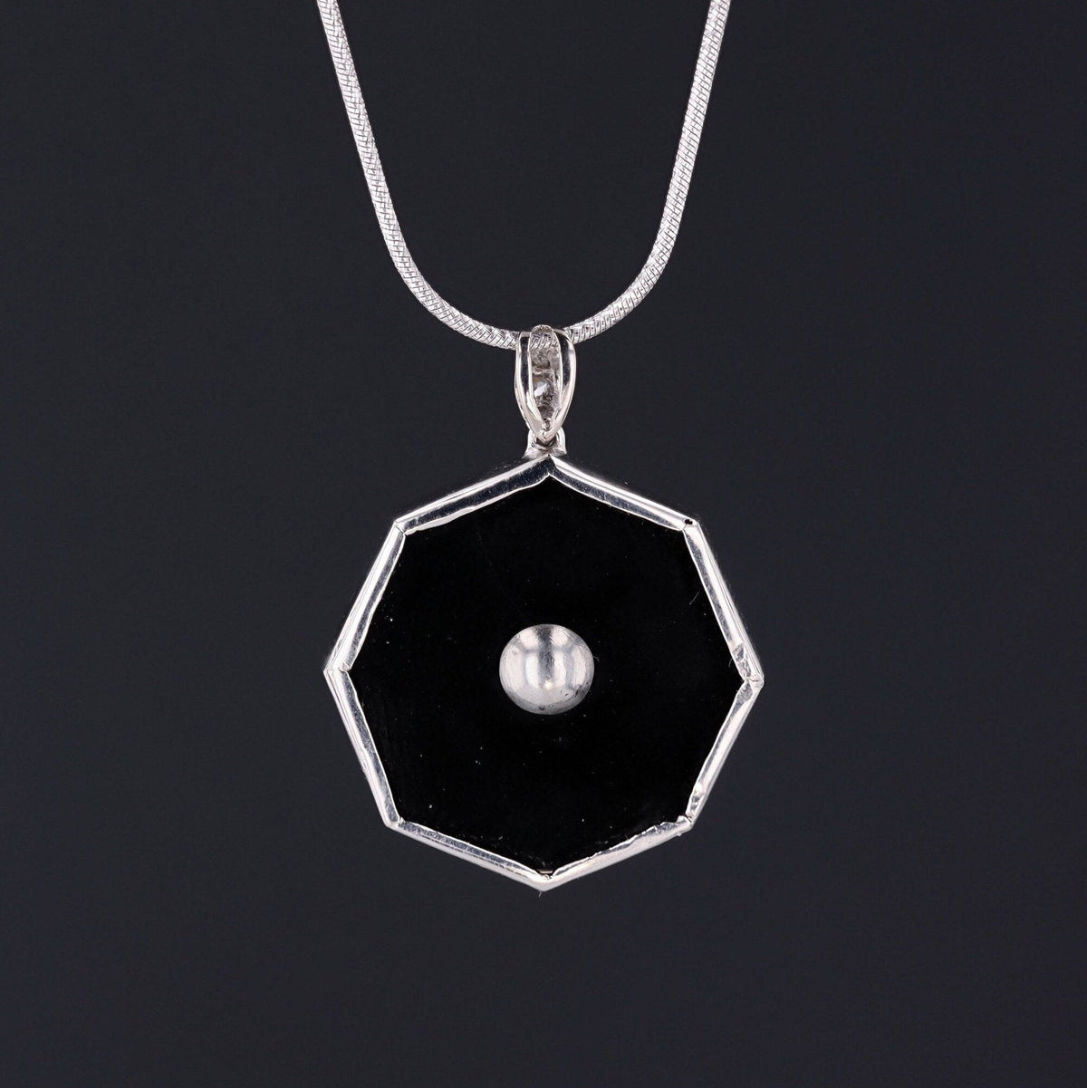Insect or Bee Pendant | Antique Diamond Ruby &amp; Onyx Pendant - Trademark Antiques