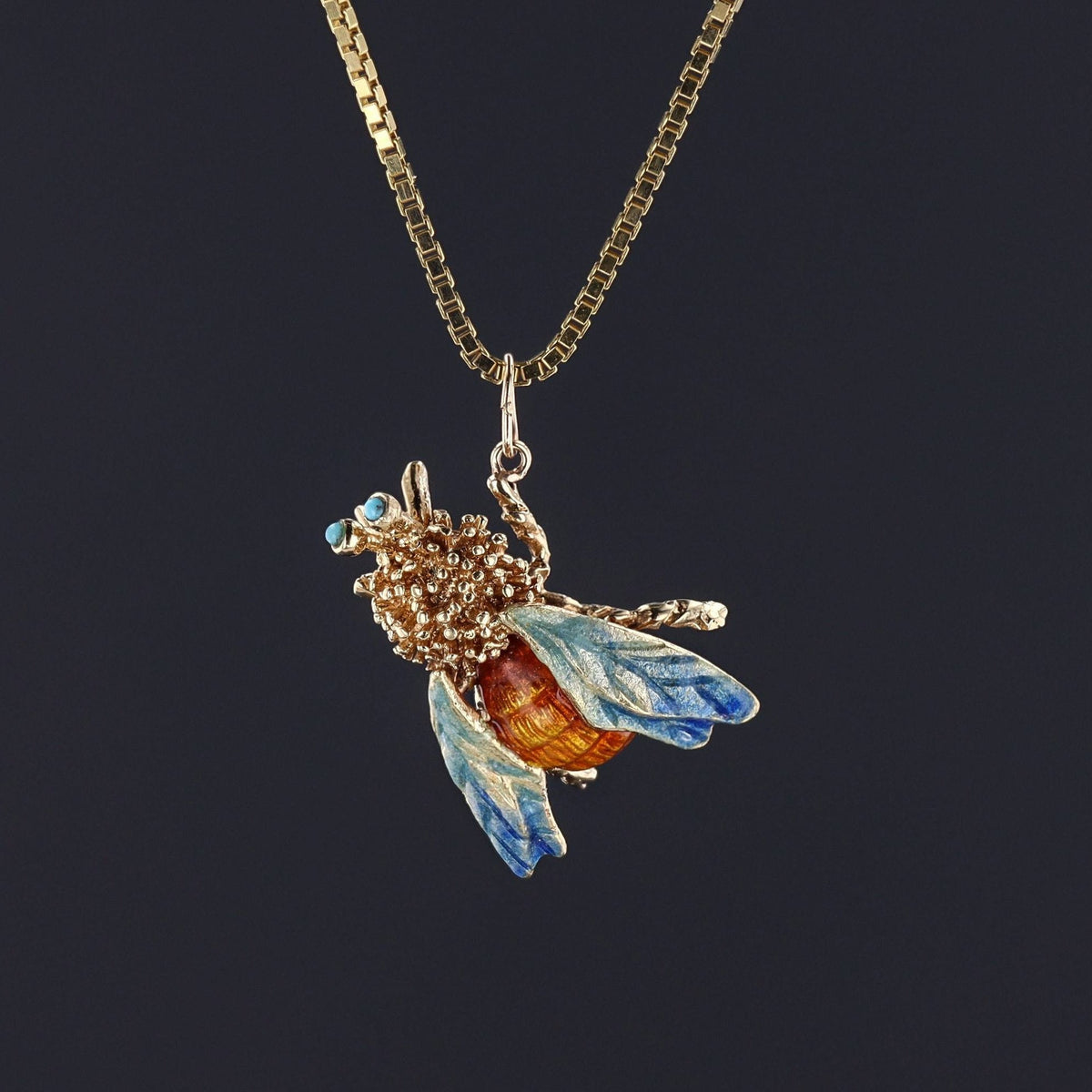Insect Pendant | Enamel Bug Pendant - Trademark Antiques