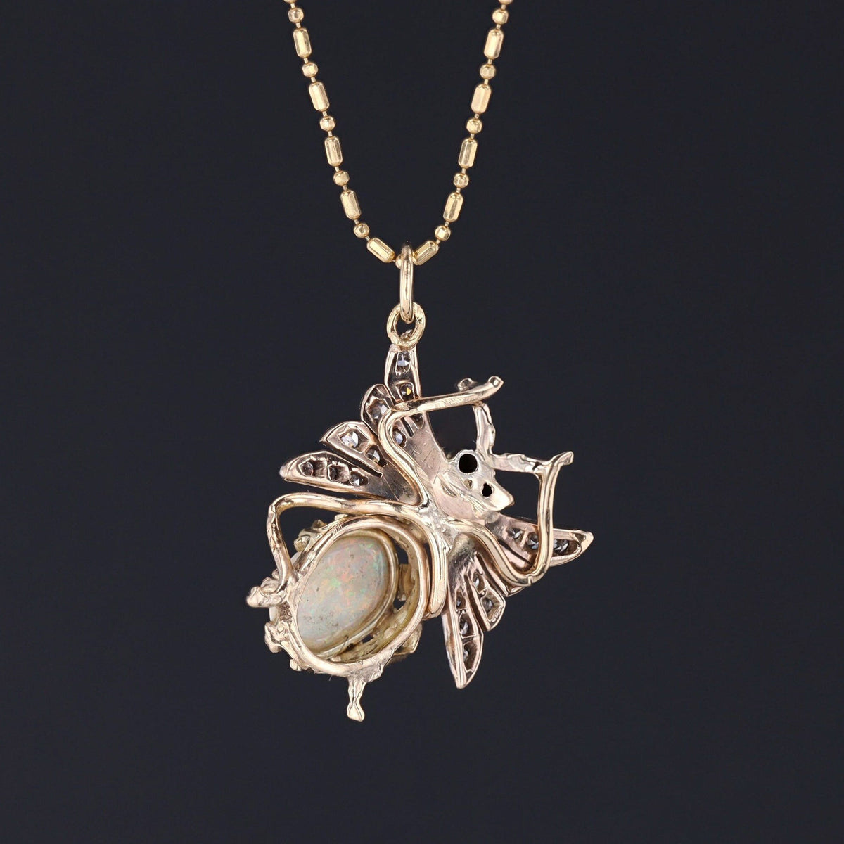 Insect Pendant | Vintage 14k Pendant on Optional 14k Chain - Trademark Antiques