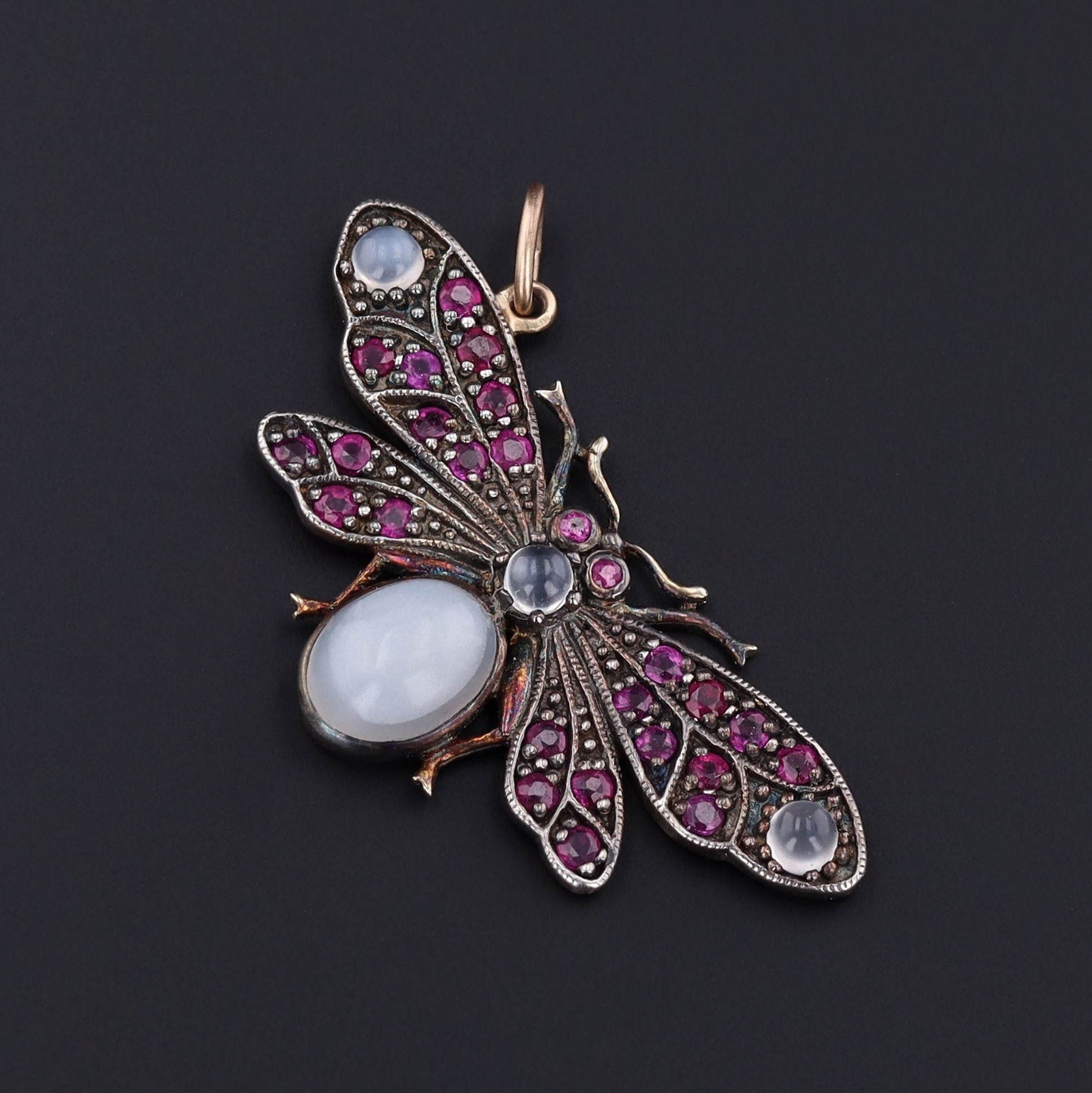 Insect Pendant | Vintage Bug or Fly Pendant - Trademark Antiques