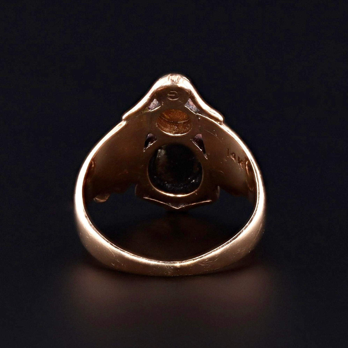 Insect Ring | 14k Gold &amp; Opal Doublet Ring - Trademark Antiques