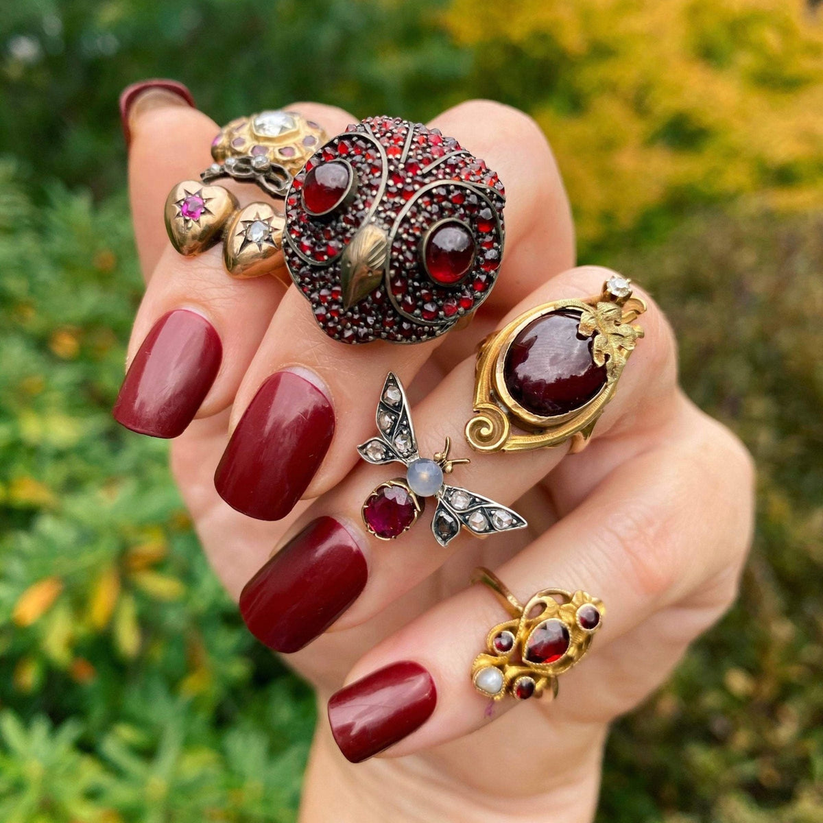 Insect Ring | Antique Pin Conversion Ring - Trademark Antiques