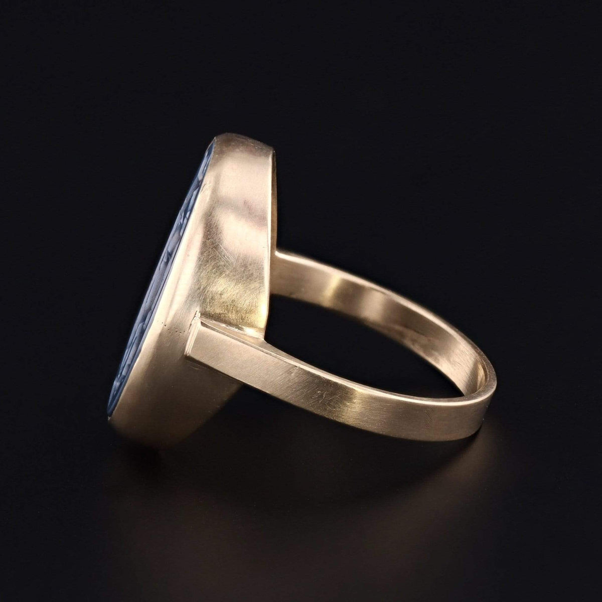 Intaglio Ring | Dolphin Intaglio Ring - Trademark Antiques