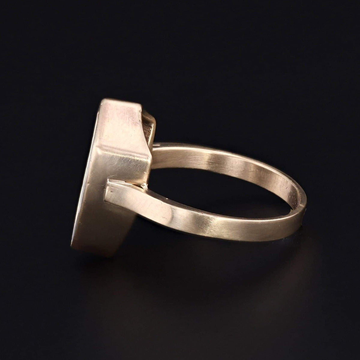 Intaglio Ring | Shield Intaglio Ring - Trademark Antiques