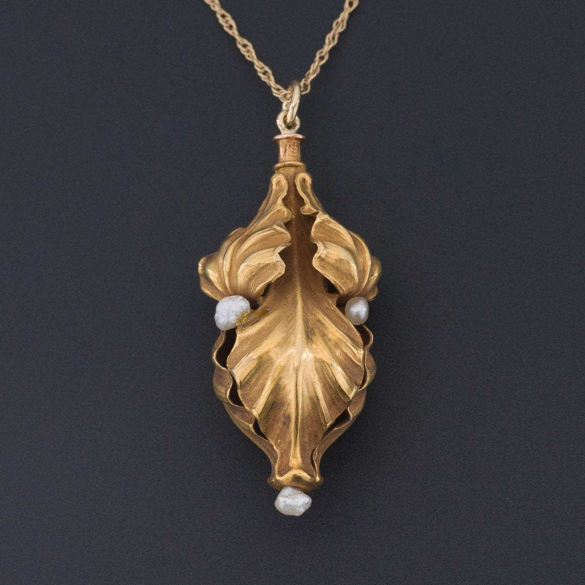 Iris Pendant | Antique Pin Conversion - Trademark Antiques