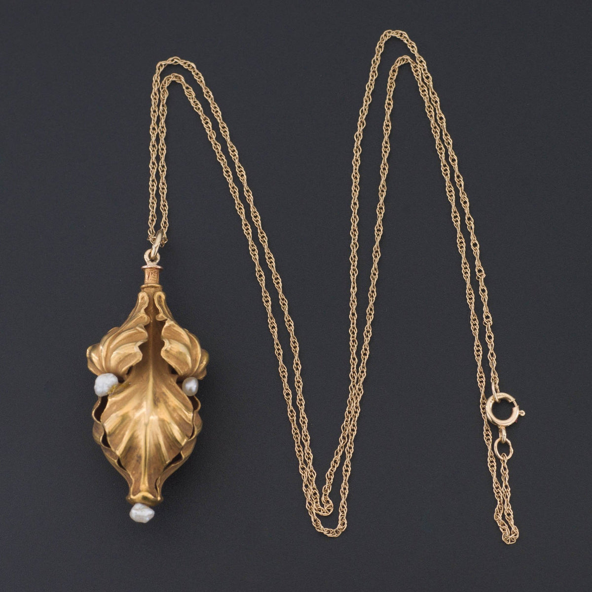 Iris Pendant | Antique Pin Conversion - Trademark Antiques