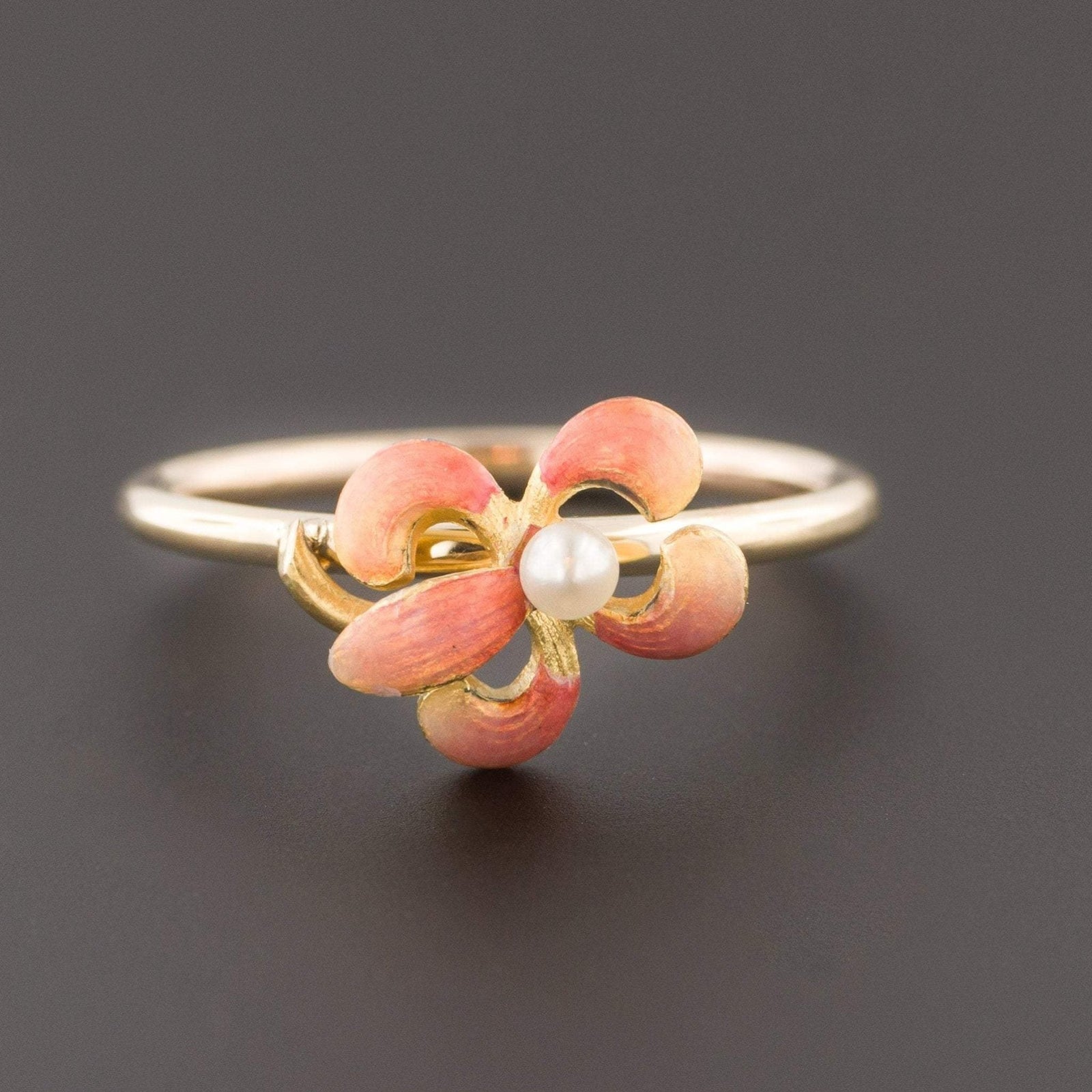 Iris Ring | 14k Gold Iris Ring - Trademark Antiques