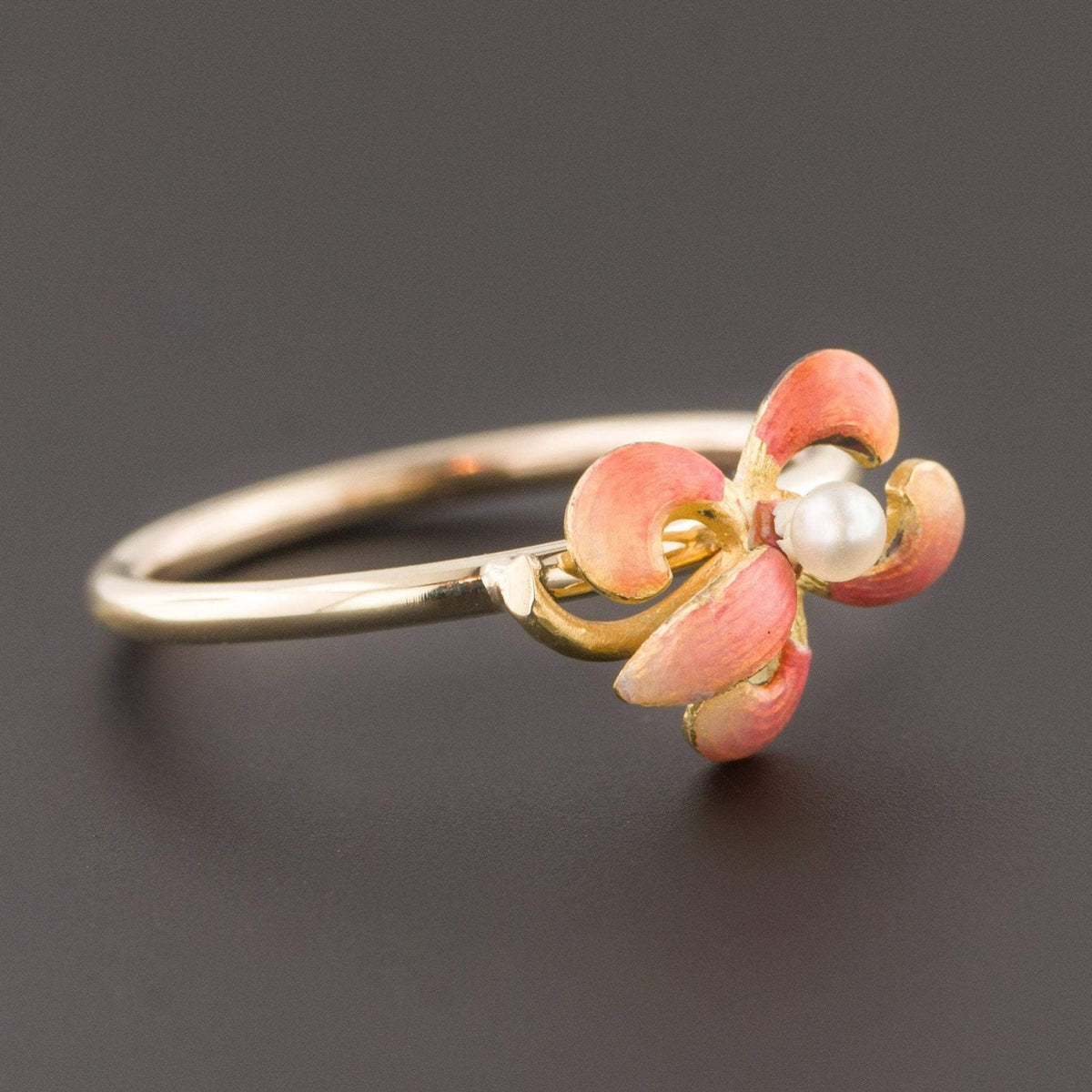 Iris Ring | 14k Gold Iris Ring - Trademark Antiques