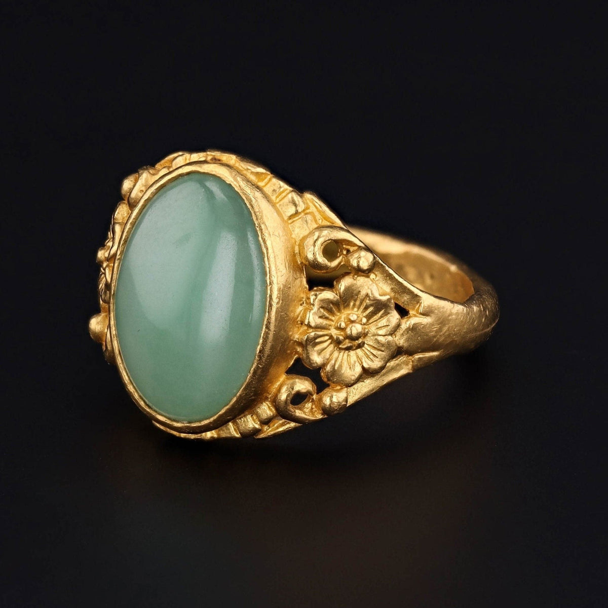 Jade Ring | Vintage Ring - Trademark Antiques