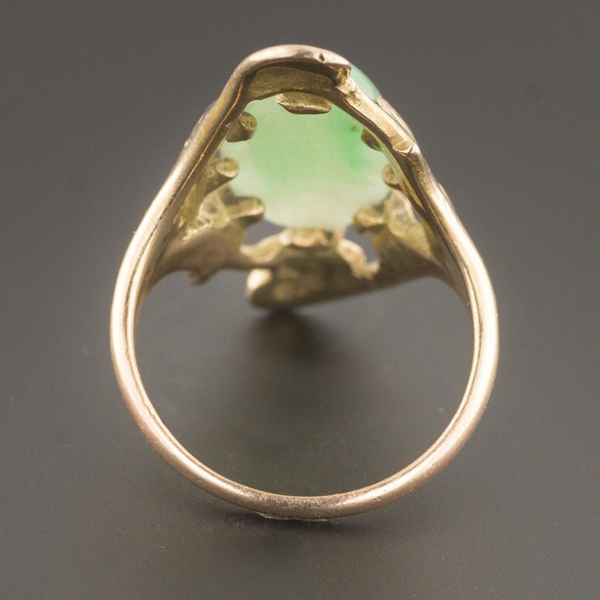 Jadeite Jade Ring | Untreated Jade Ring - Trademark Antiques