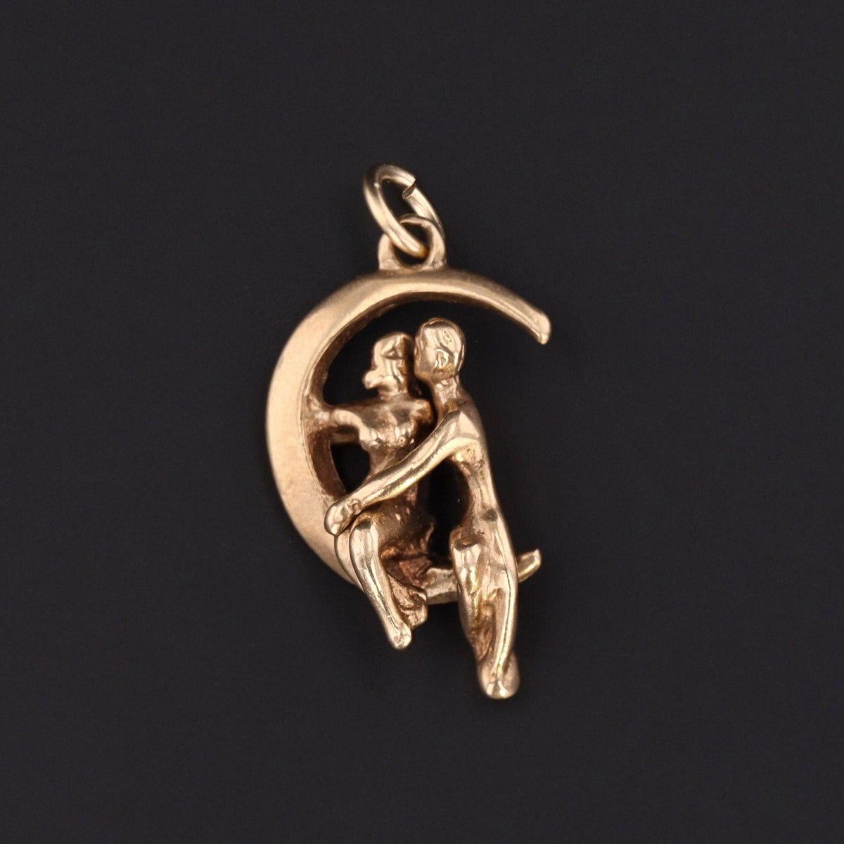 Kissing in the Moonlight Charm | Moveable Charm - Trademark Antiques