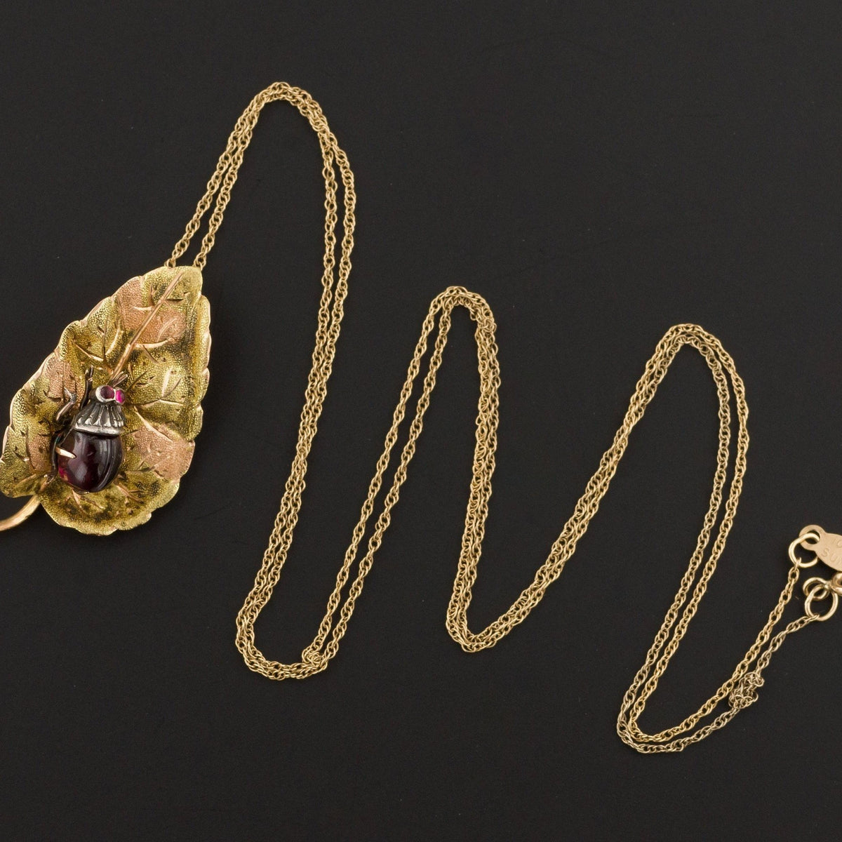 Ladybug Pendant | Antique Pin Conversion - Trademark Antiques