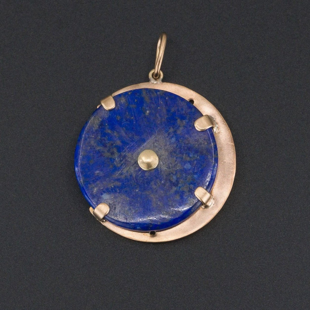 Lapis Lazuli &amp; Diamond Owl Pendant | Antique Pin Conversion - Trademark Antiques