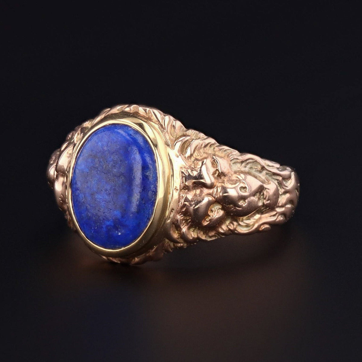 Lapis Lazuli Ring | Antique Lapis Ring - Trademark Antiques