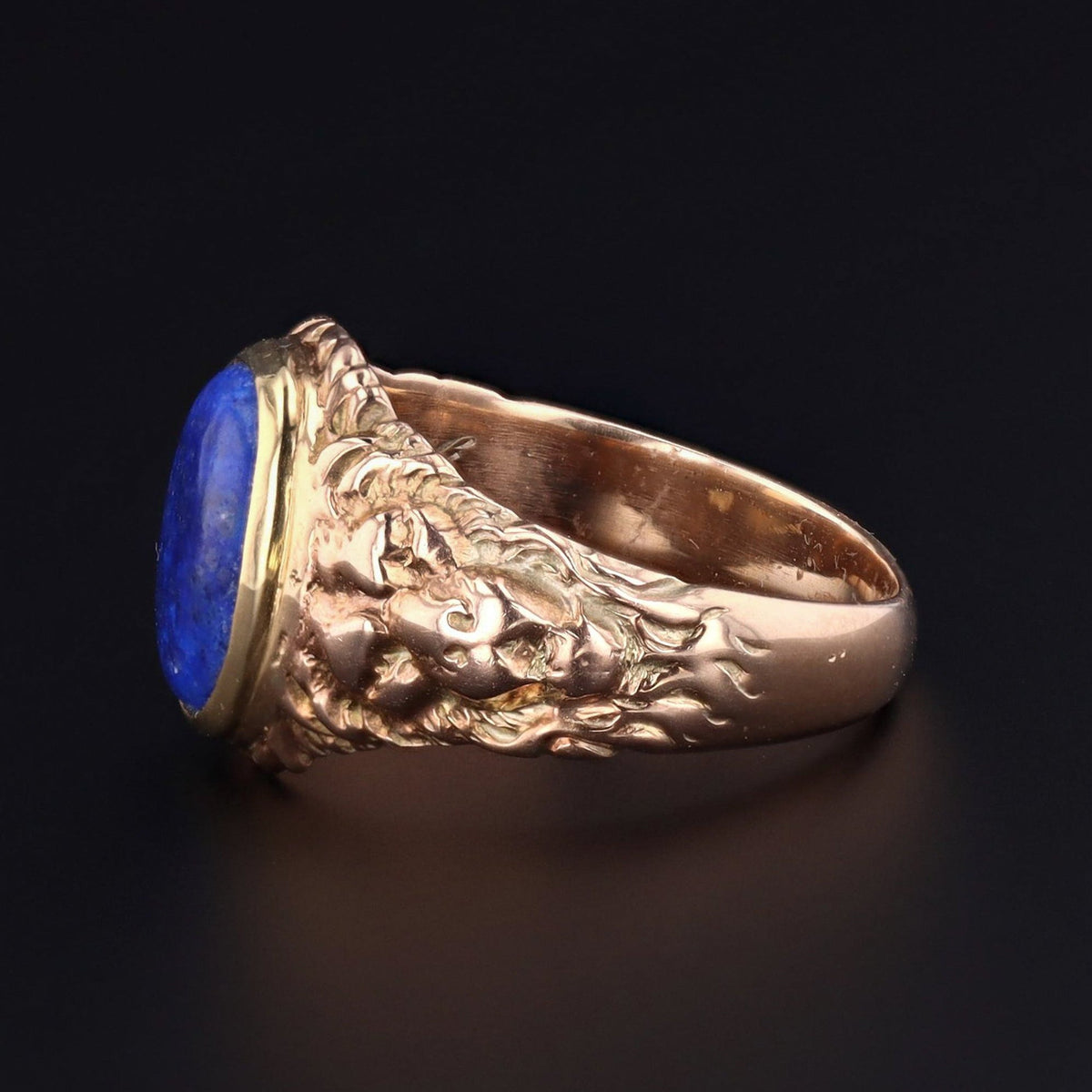Lapis Lazuli Ring | Antique Lapis Ring - Trademark Antiques