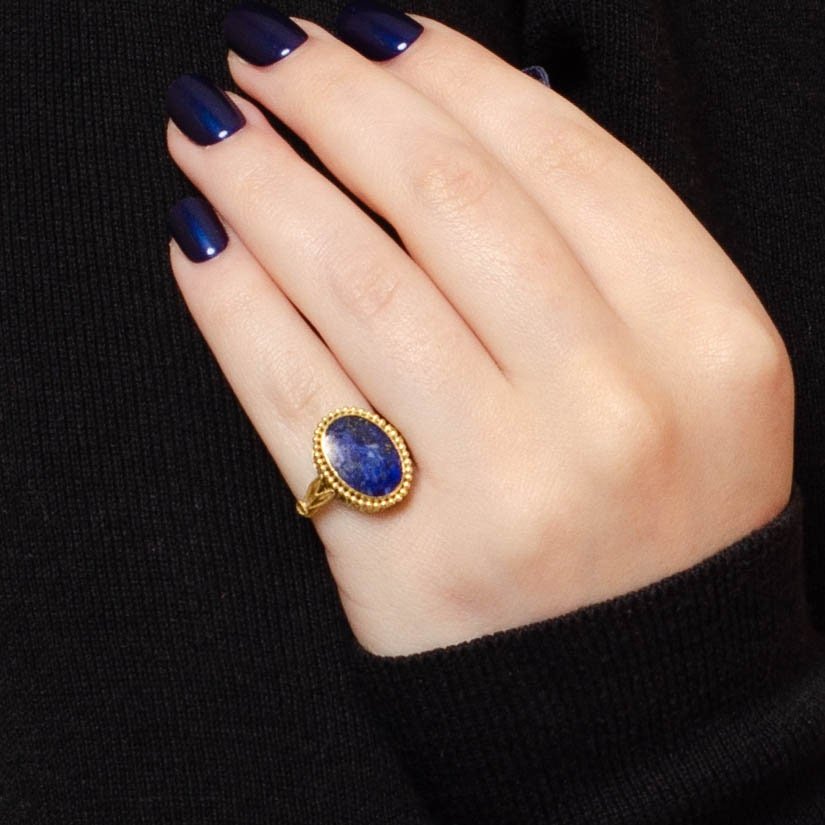 Lapis Lazuli Ring | Antique Ring - Trademark Antiques