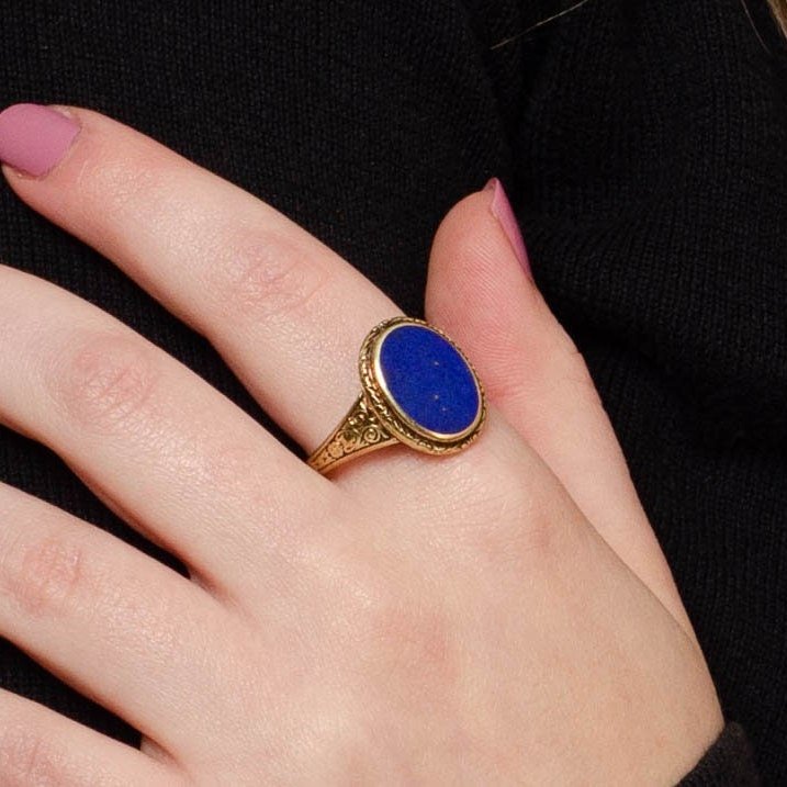 Lapis Lazuli Ring | Vintage Ring - Trademark Antiques
