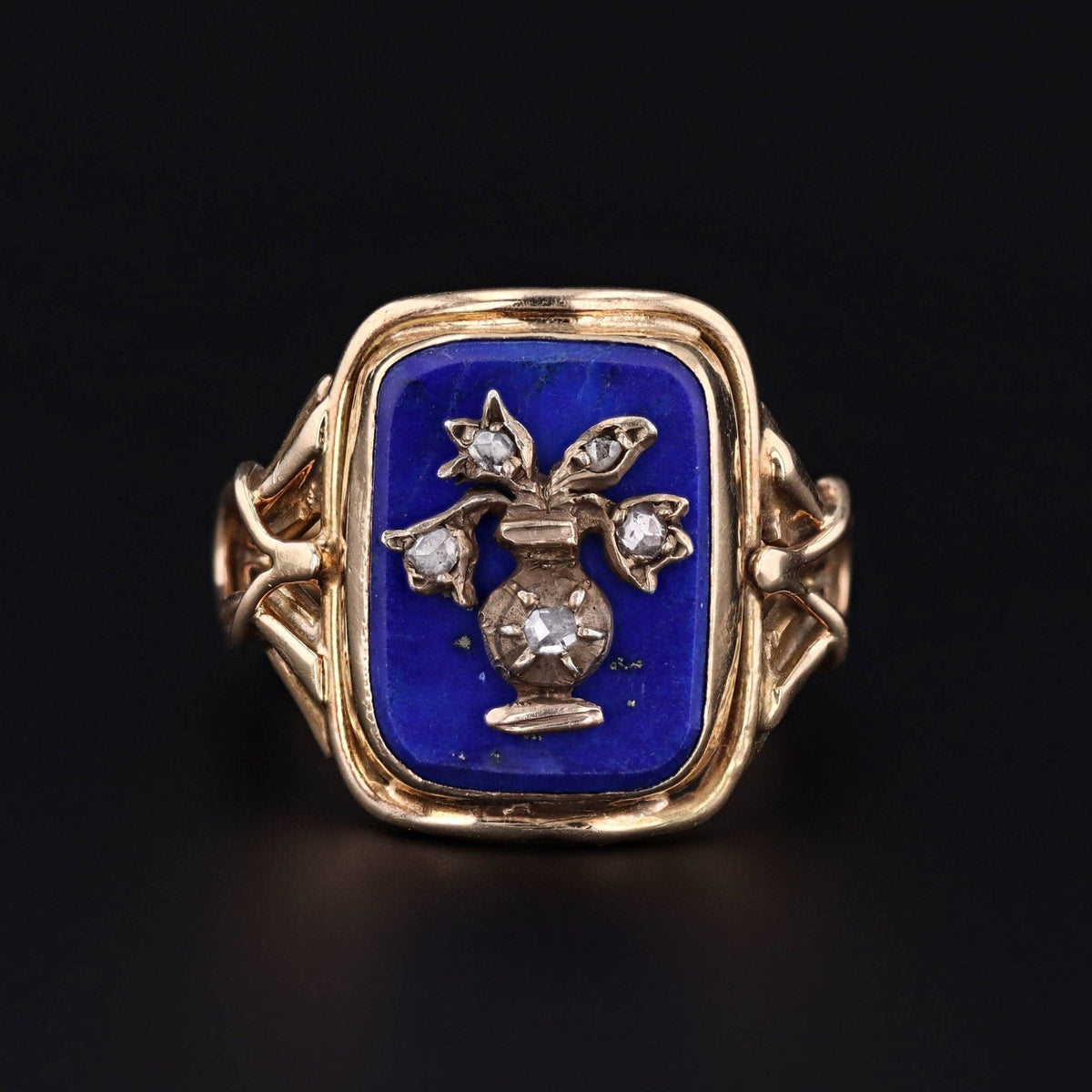 Lapis Ring | Vintage Ring - Trademark Antiques