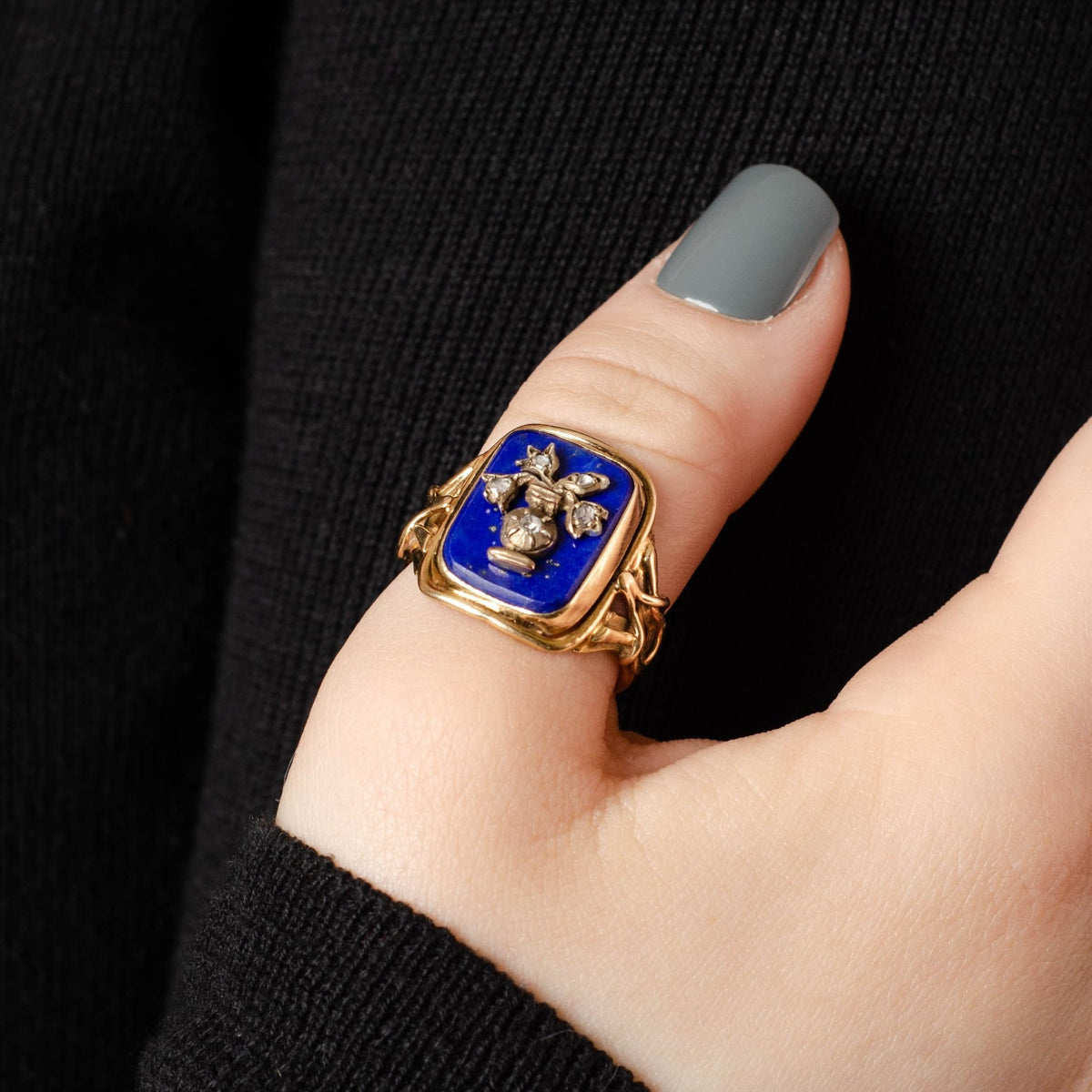 Lapis Ring | Vintage Ring - Trademark Antiques