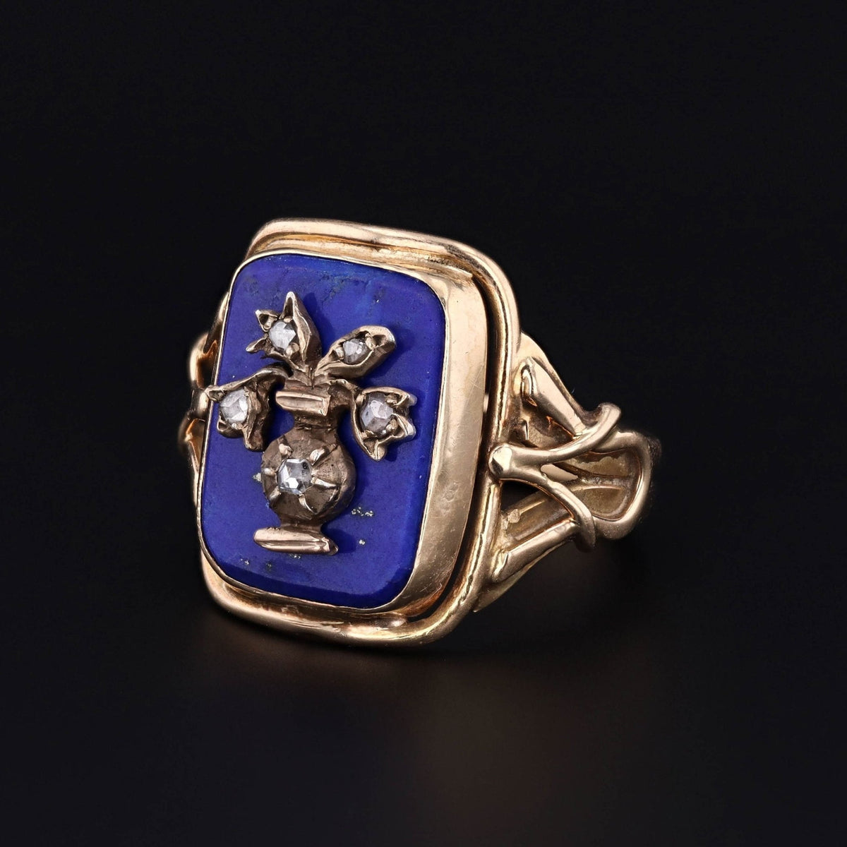 Lapis Ring | Vintage Ring - Trademark Antiques