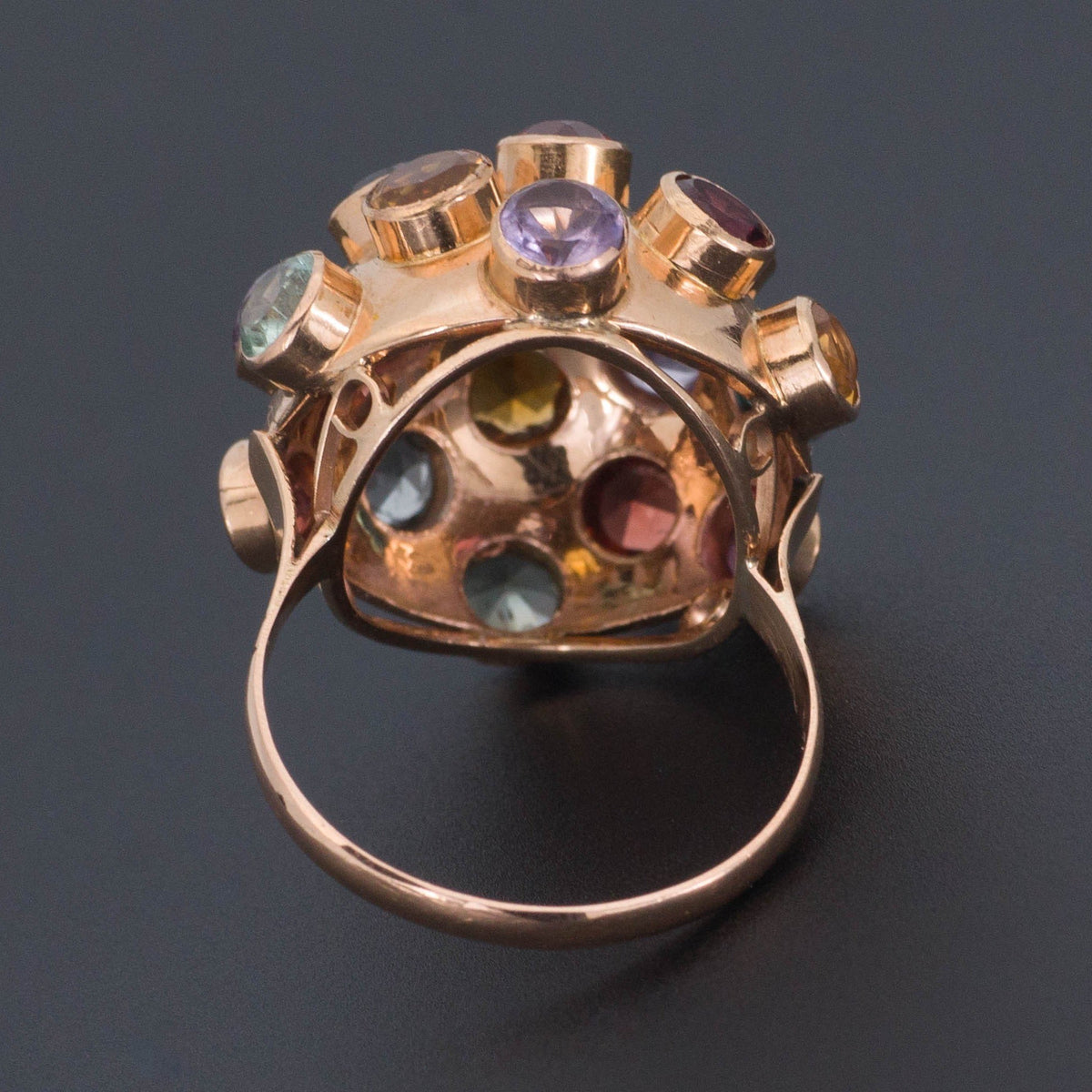 Large Sputnik Ring | 18k Ring - Trademark Antiques
