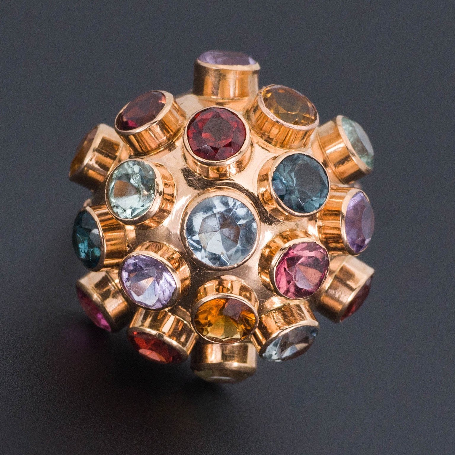 Large Sputnik Ring | 18k Ring - Trademark Antiques