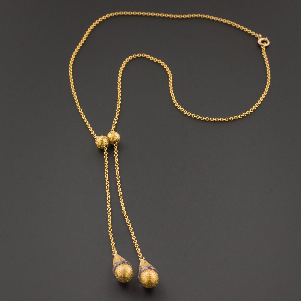Lariat Necklace | Antique Lariat Necklace - Trademark Antiques