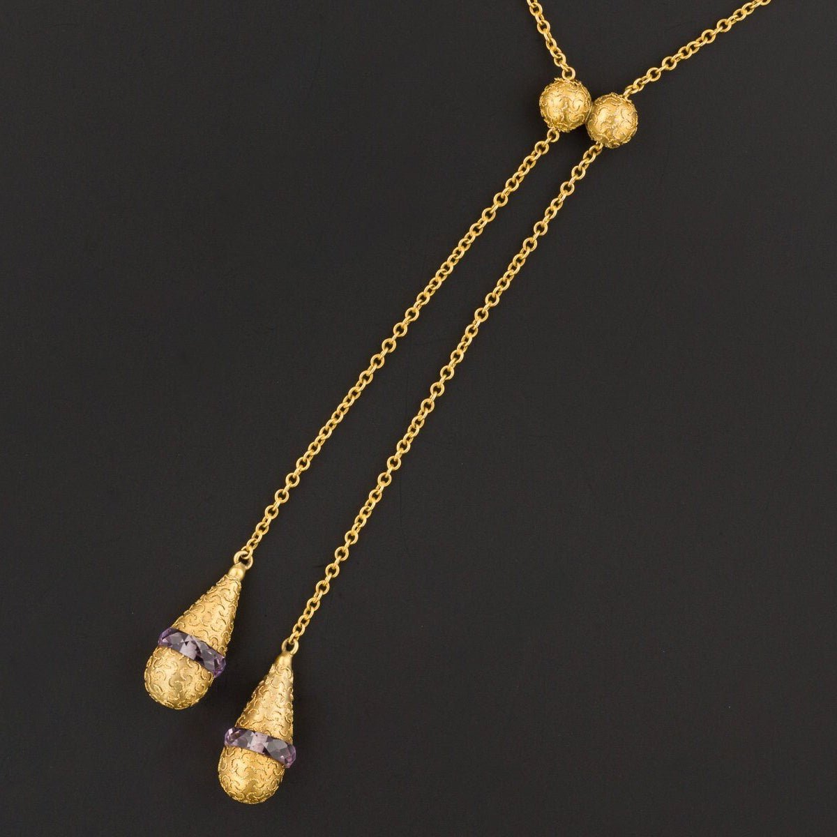 Lariat Necklace | Antique Lariat Necklace - Trademark Antiques