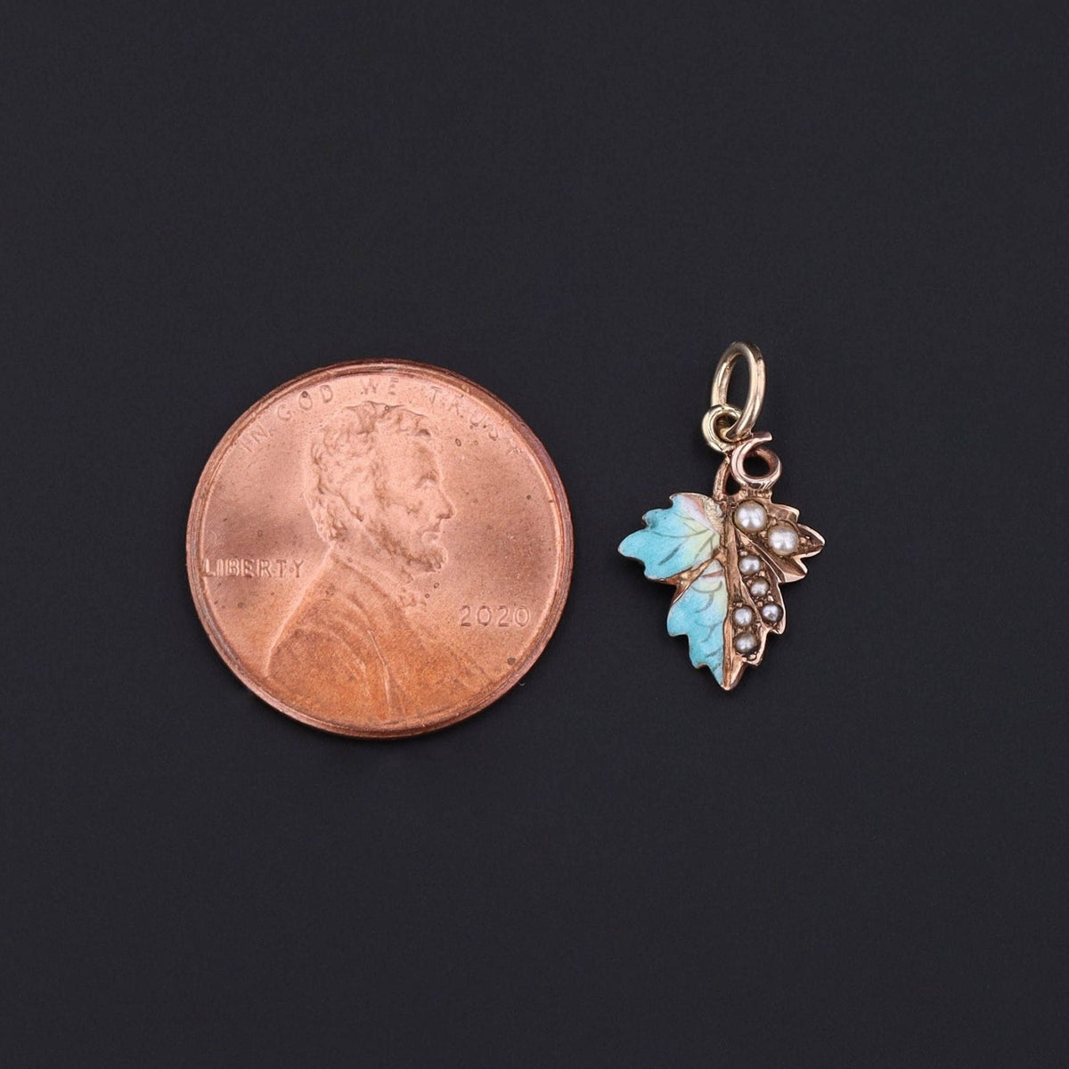 Leaf Charm | Pin Conversion - Trademark Antiques