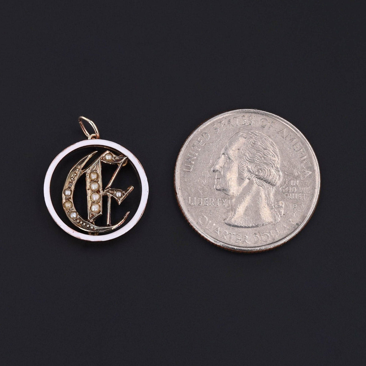 Letter E Charm | Initial Charm - Trademark Antiques