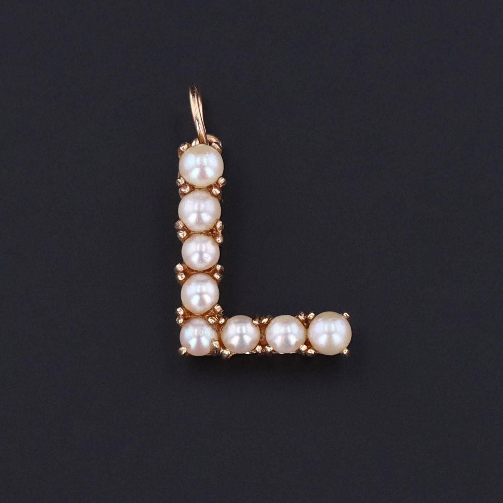 Letter L Charm | Initial Charm - Trademark Antiques