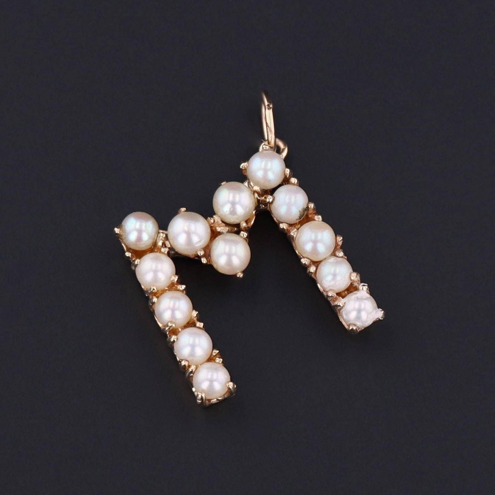 Letter M Charm | Initial Charm - Trademark Antiques