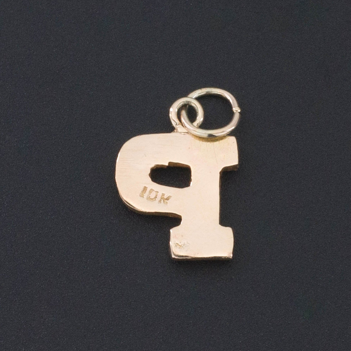 Letter P Charm | Pearl Initial Charm - Trademark Antiques