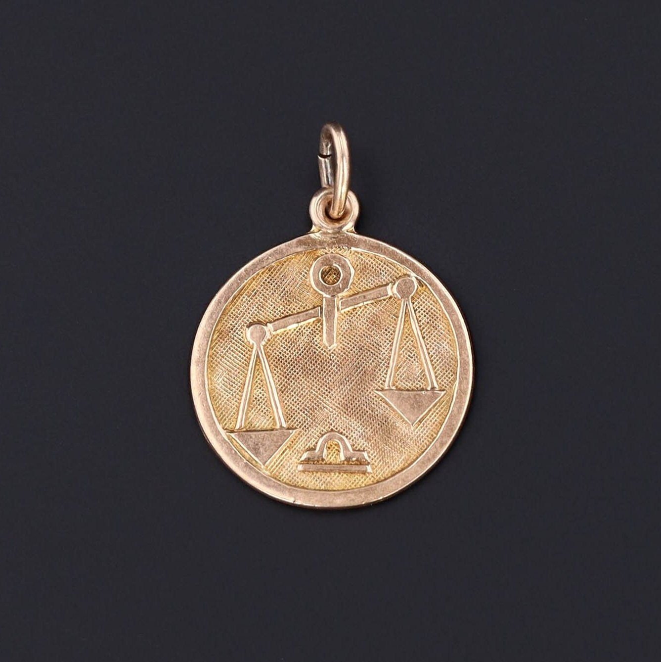 Libra Charm or Pendant | 9ct Gold Charm or Pendant - Trademark Antiques