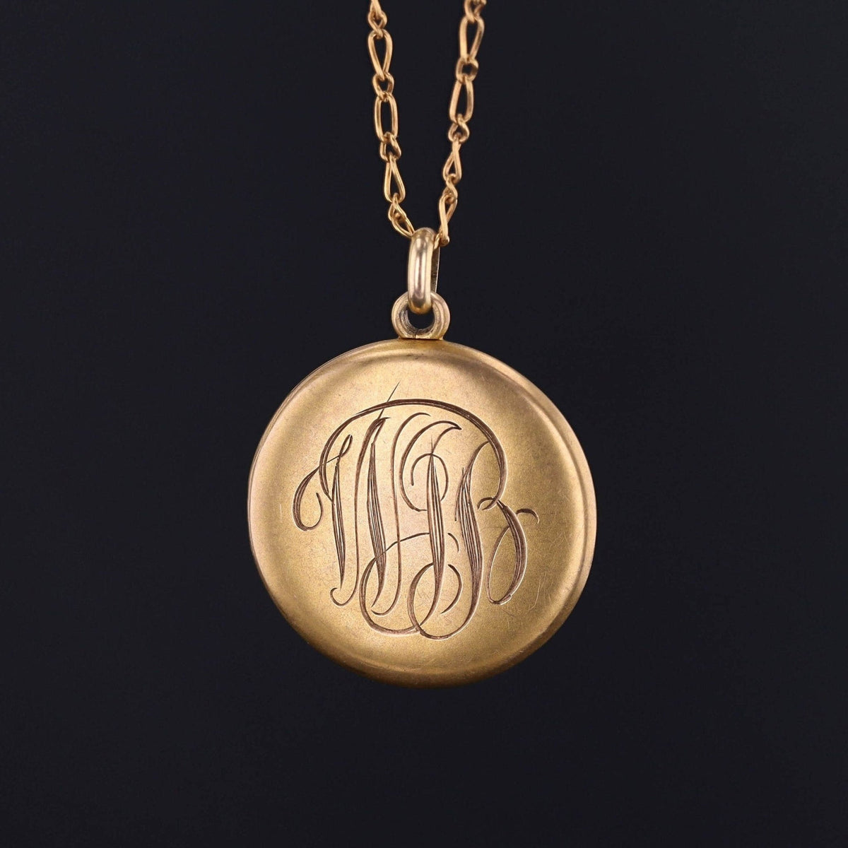 Lion Locket | Antique Lion or Tiger Locket - Trademark Antiques